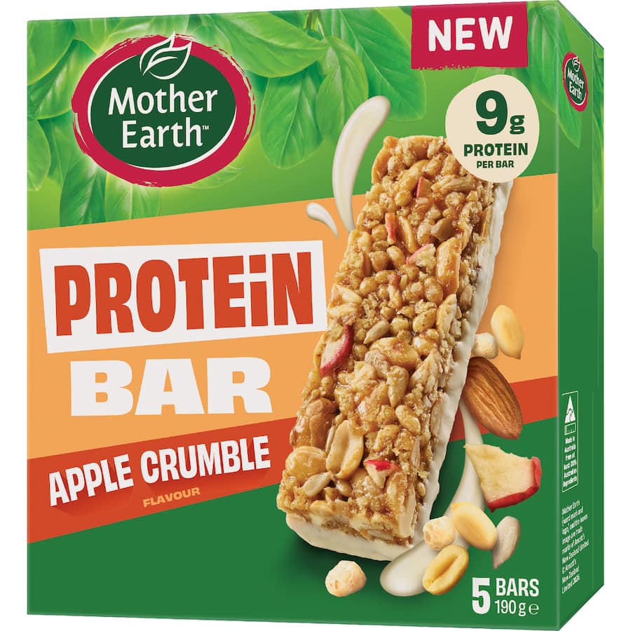 Mother Earth Protein Bars Apple Crumble 190g
