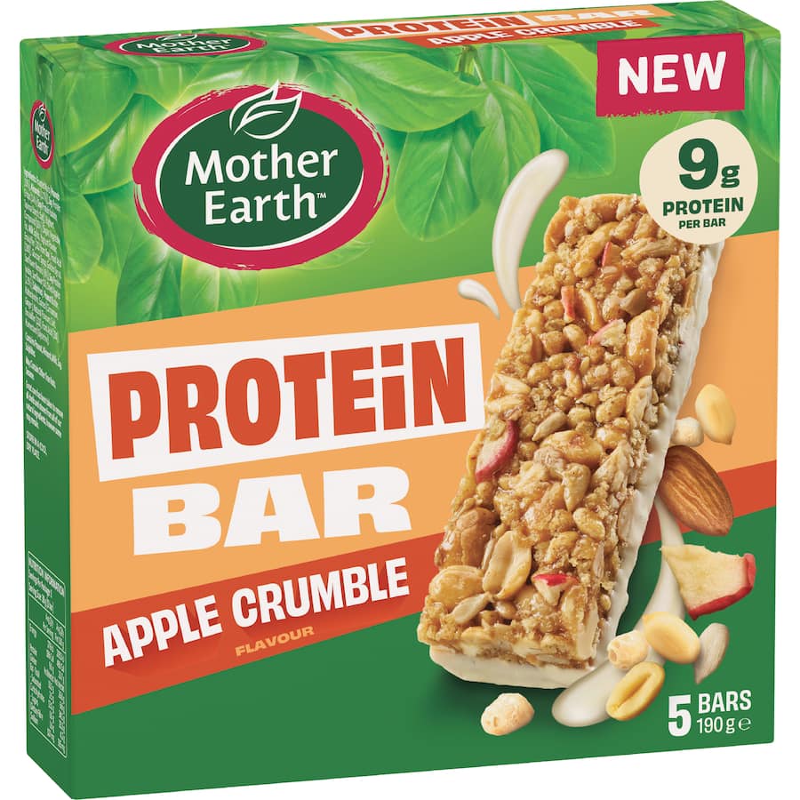 Mother Earth Protein Bars Apple Crumble 190g