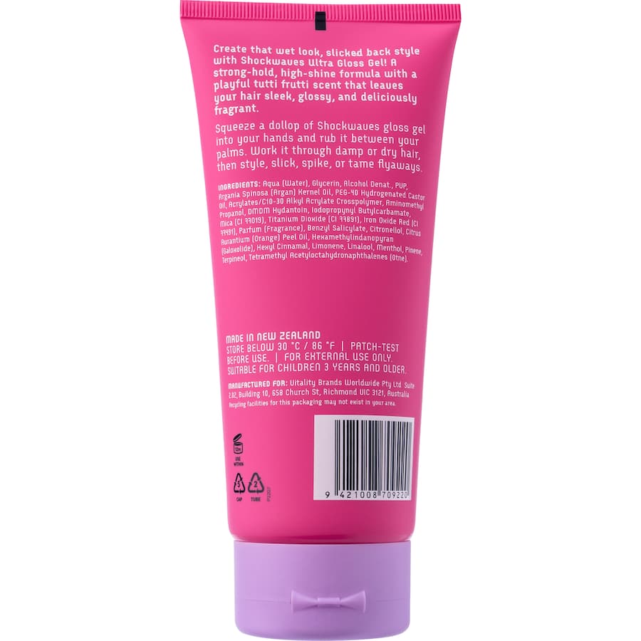 Shockwaves Hair Gel Ultra Gloss 180mL