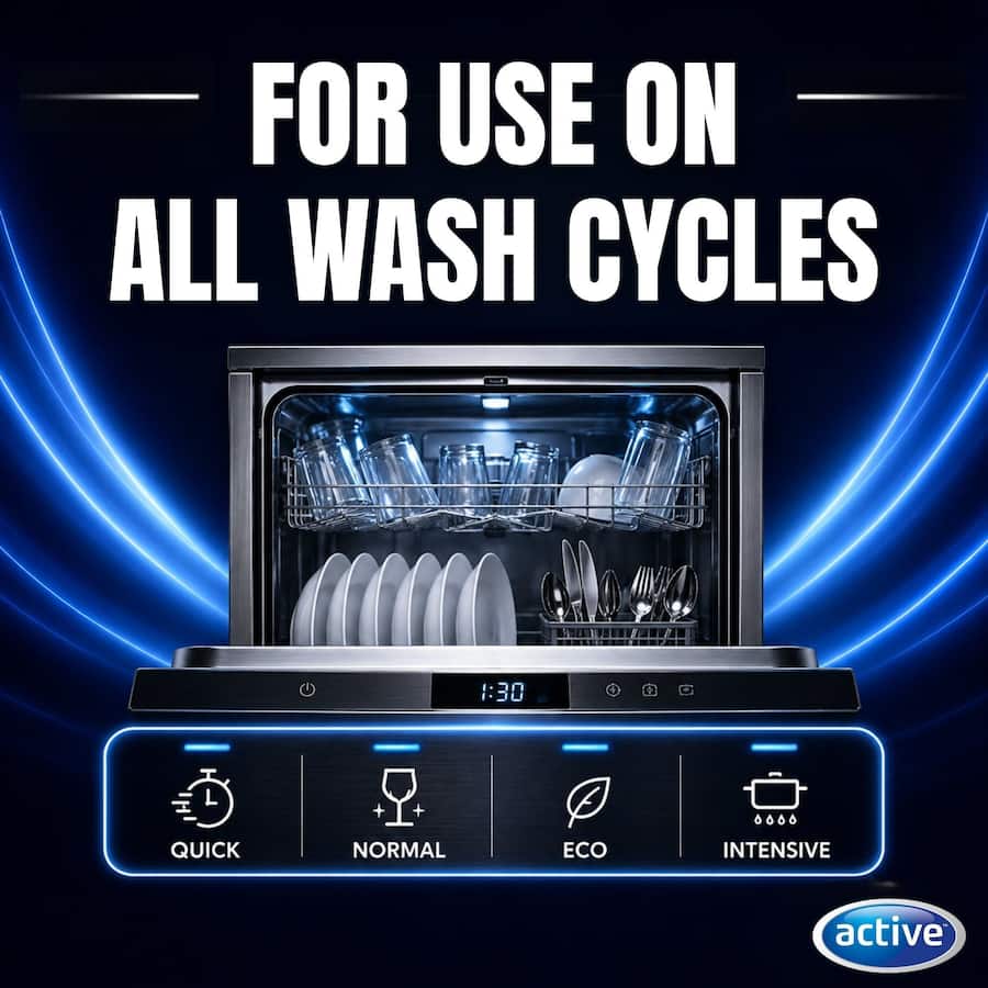 Active Rapid Dishwasher Tablets Lemon 90pack