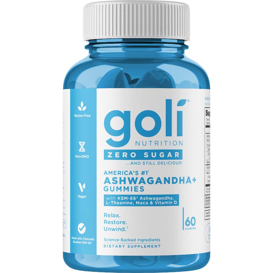 Goli Nutrition Gummies Zero Sugar Ashwagandha 60s