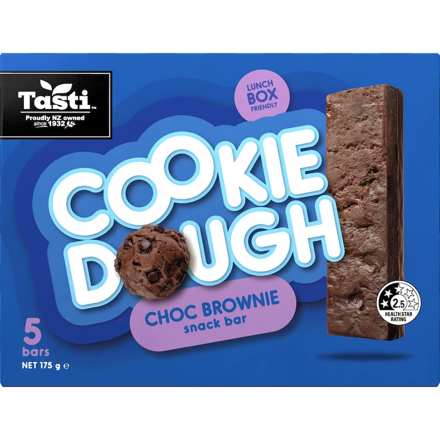 Tasti Cookie Dough Bar Choc Brownie 175g
