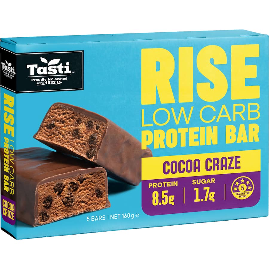 Tasti Rise Bar Cocoa Craze 160g