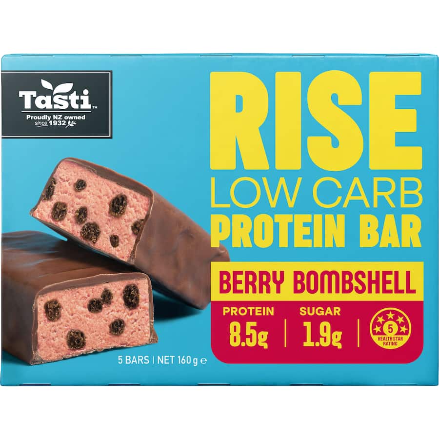 Tasti Rise Bar Berry Bombshell 160g