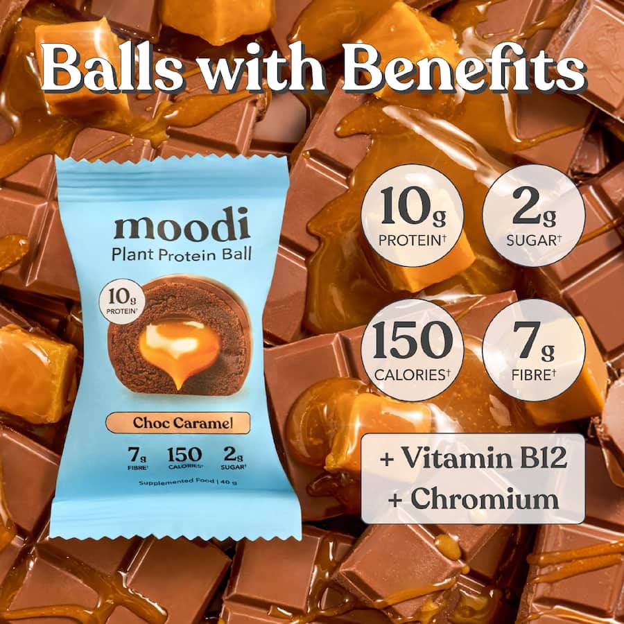 Moodi Plant Protein Ball Choc Caramel 40g
