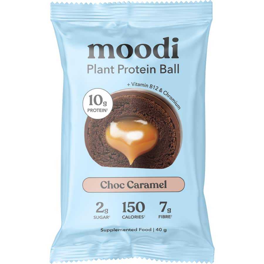 Moodi Plant Protein Ball Choc Caramel 40g
