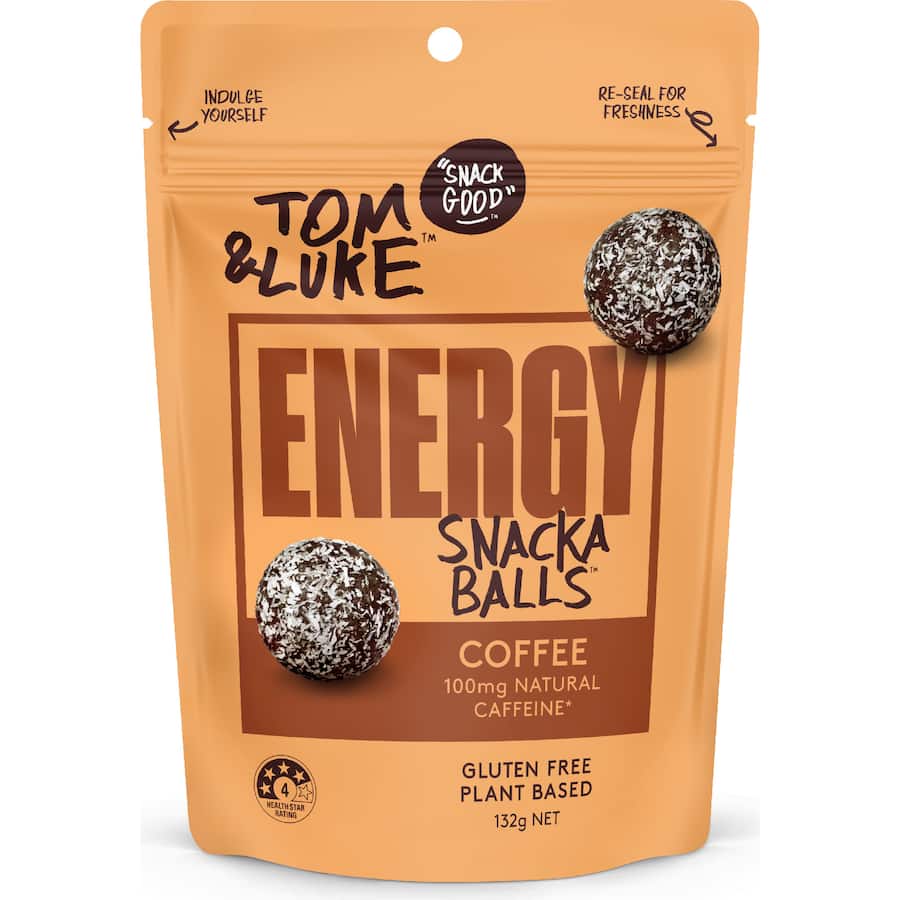 Tom & Luke Snack Balls Energy Coffee 132g