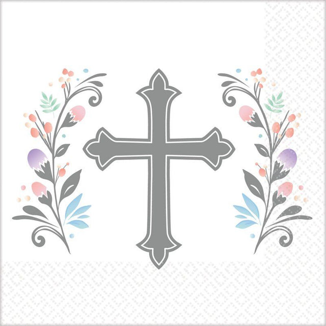 Holy Day Beverage Napkins in a pack of 36, elegant and absorbent for festive gatherings and celebrations.