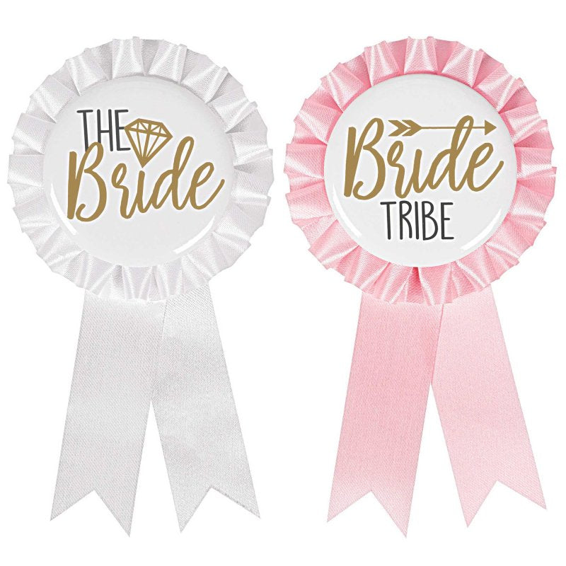 Colorful bachelorette award ribbons, 14cm, pack of 8, perfect for party games and lasting keepsakes.