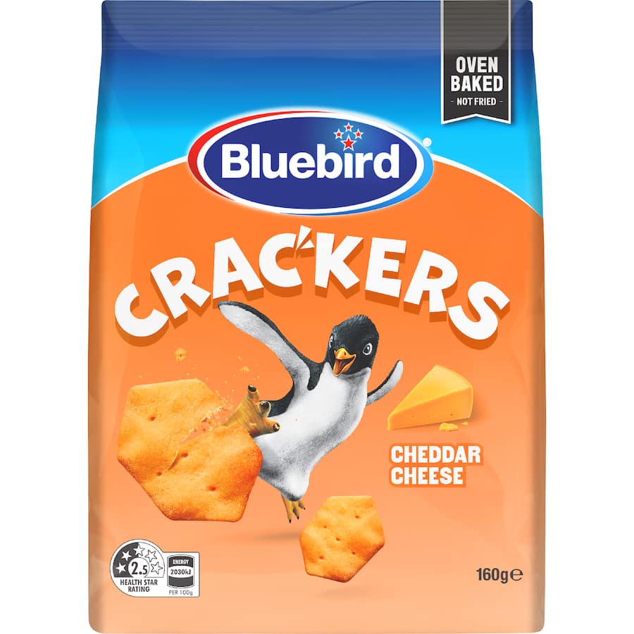 Bluebird Crackers Cheddar Cheese 160g