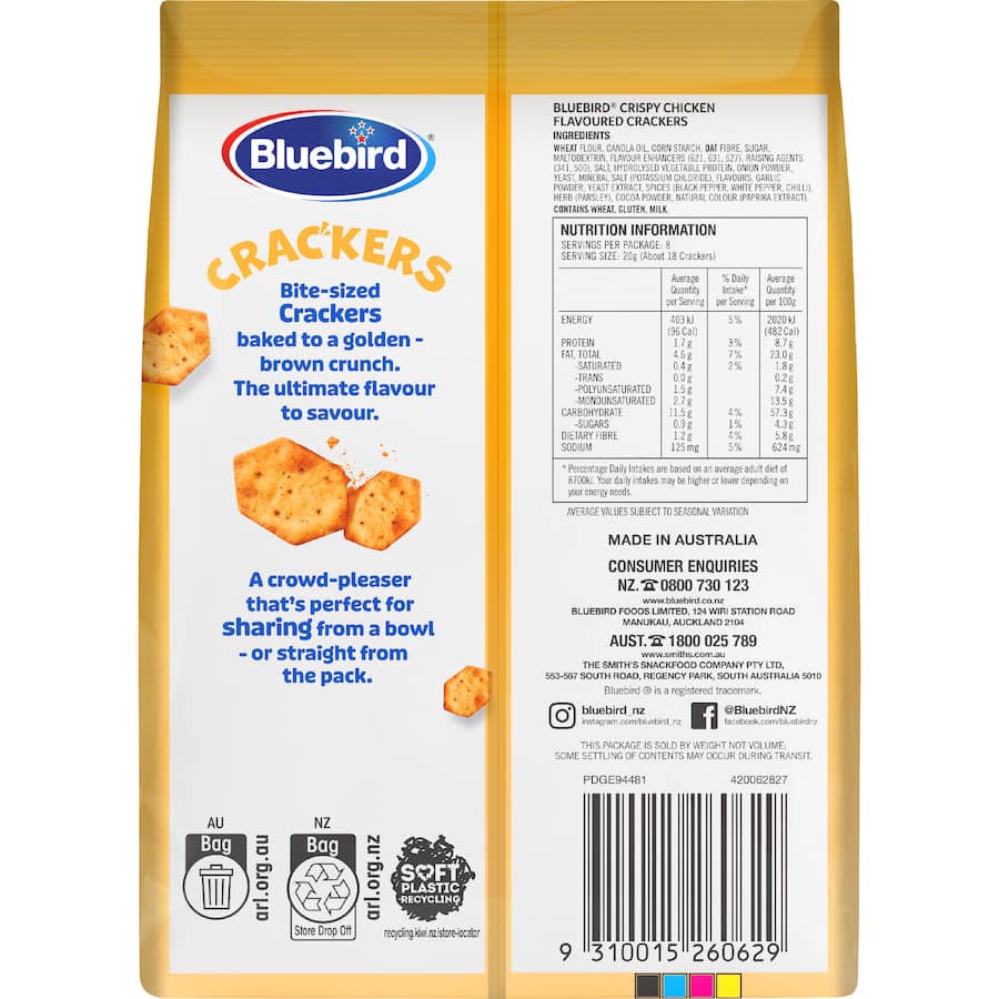 Bluebird Crackers Crispy Chicken 160g