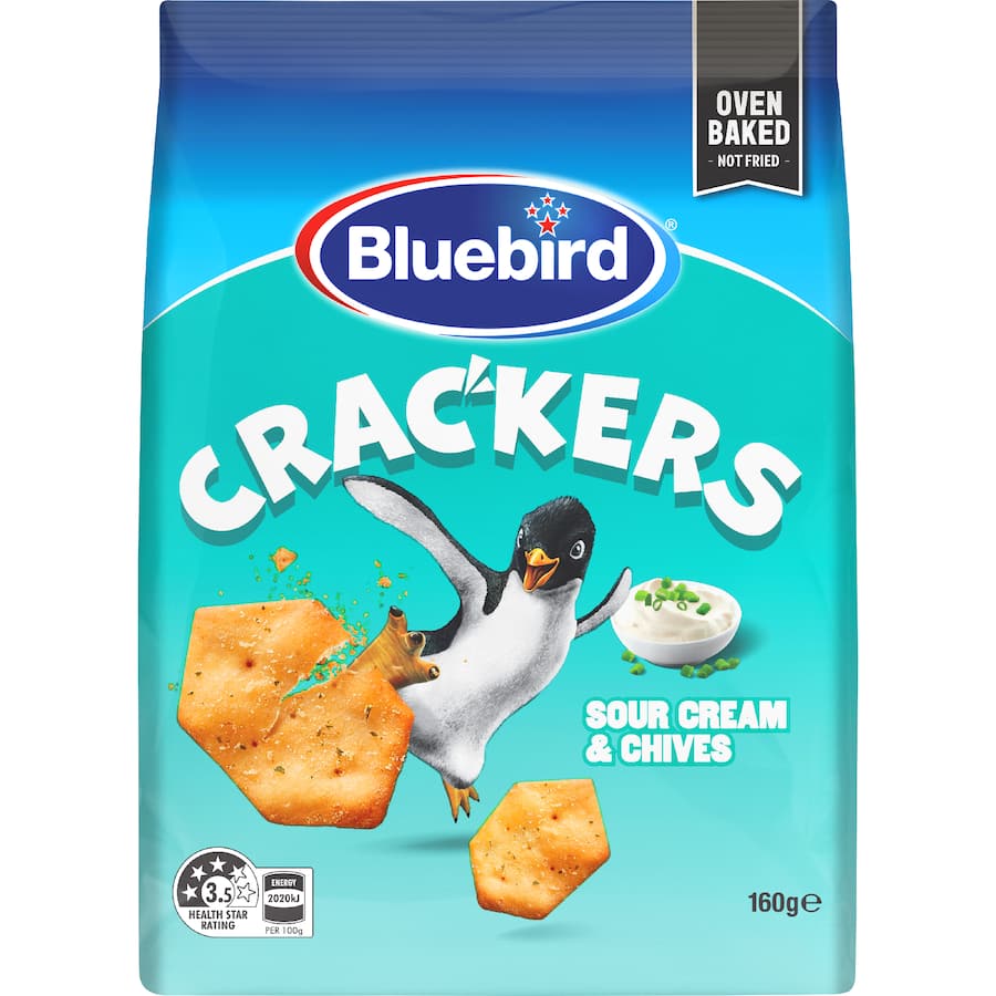 Bluebird Crackers Sour Cream & Chives 160g