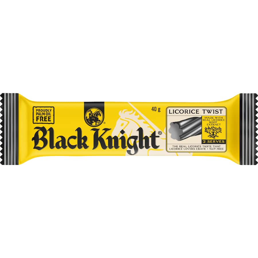 Black Knight Licorice Twists 40g