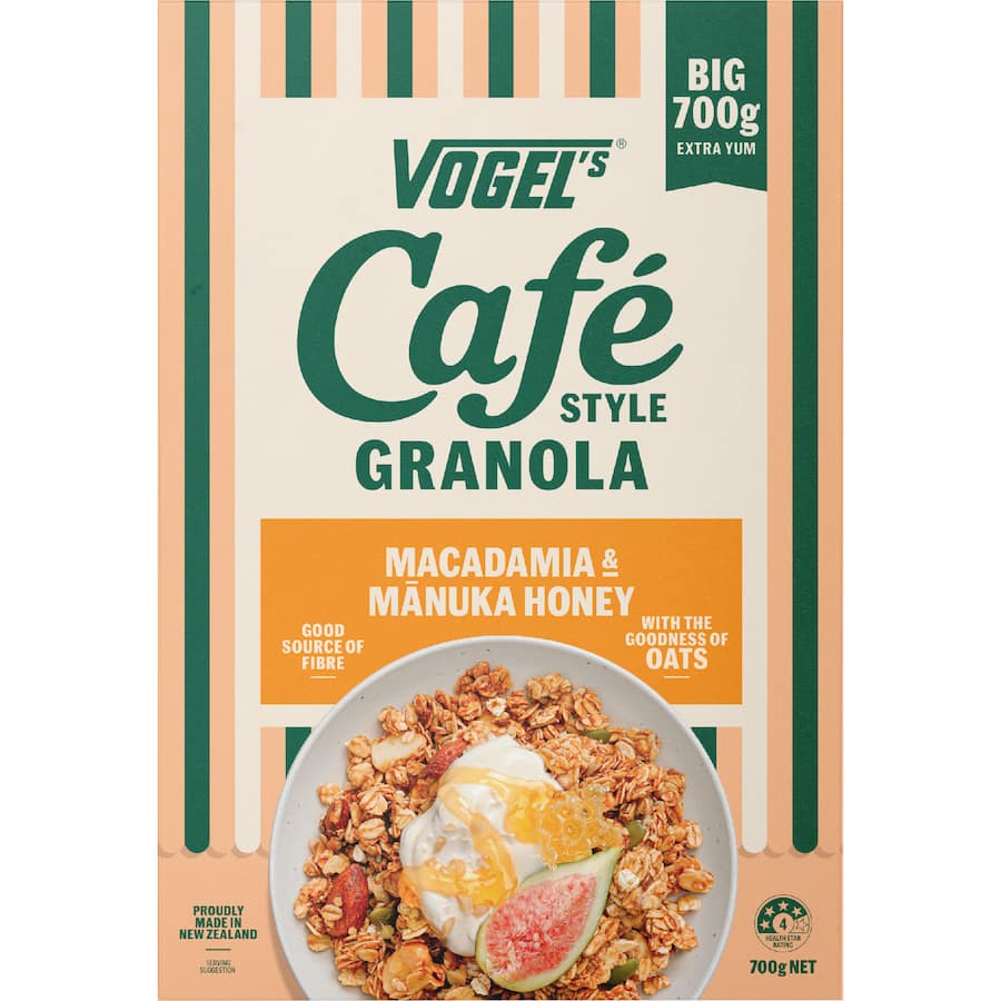 Vogel's Cafe Style Granola Manuka Macadamia 700g