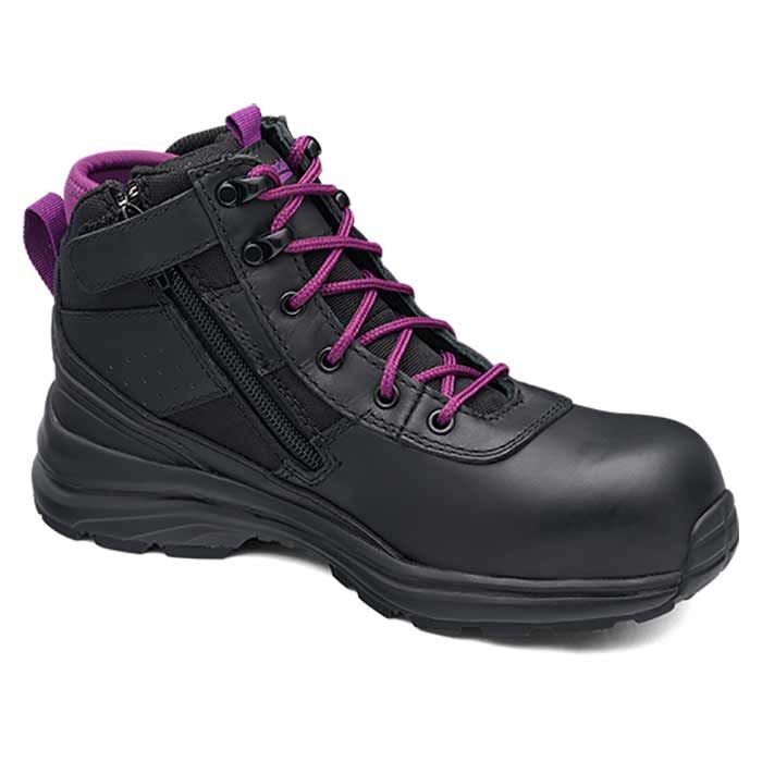 Blundstone 887 Zip Sided Women's Safety Boots - Black (Size: 11)