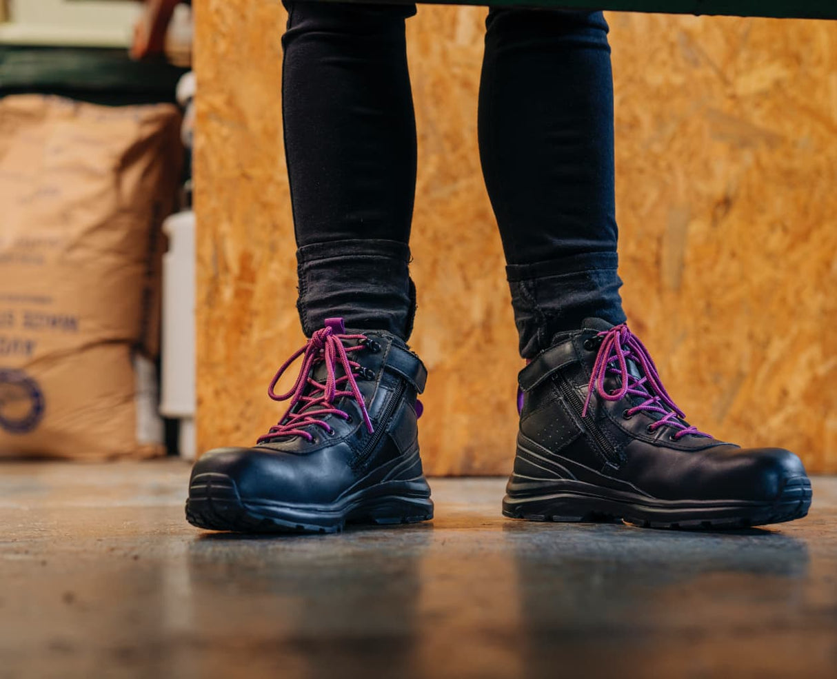 Blundstone 887 Zip Sided Women's Safety Boots - Black (Size: 11)