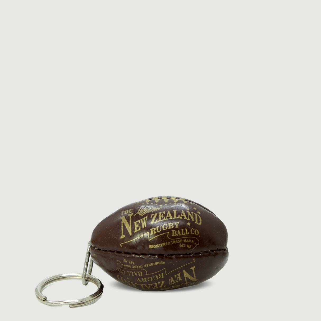 Moana Road - Soft Toy Key Rings - Rugby Ball / Brown - Pack of 6
