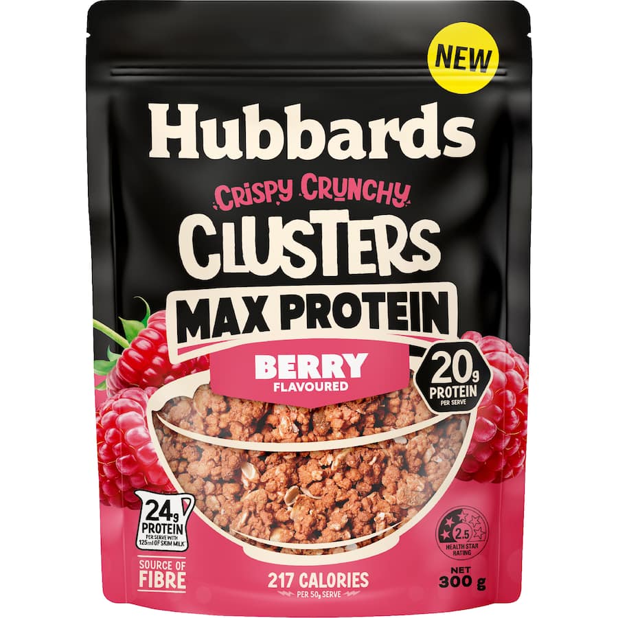 Hubbards Crispy Crunchy Cereal Max Protein Berry 300g