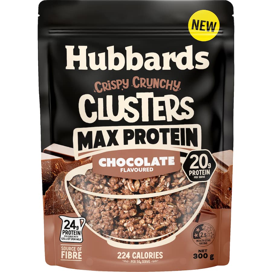 Hubbards Crispy Crunchy Cereal Max Protein Chocolate 300g