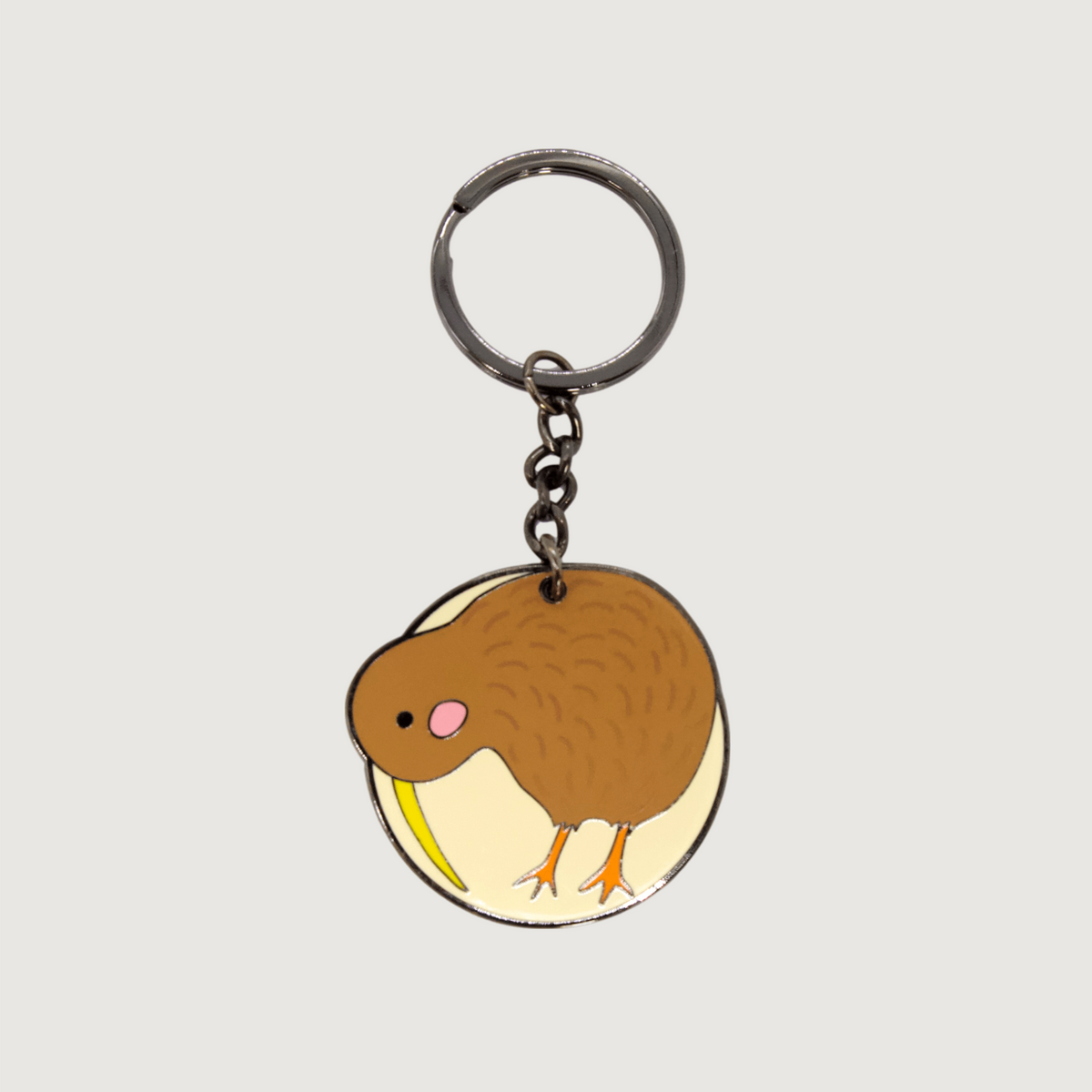 Moana Road - Enamel Key Rings - Kimi the Kiwi / Metal - Pack of 6
