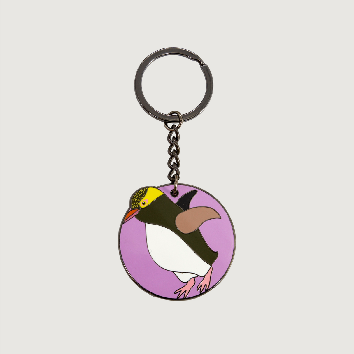 Moana Road - Enamel Key Rings - Harry the Hoiho / Metal - Pack of 6