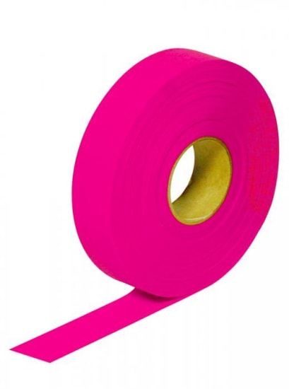FLAGGING TAPE PINK-100mmx25mm (Roll)