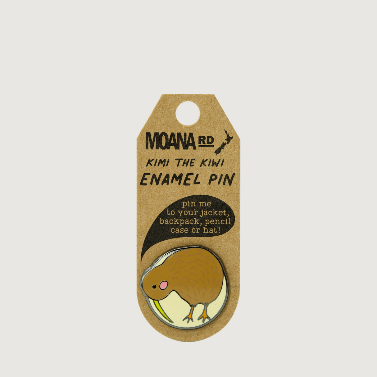 Moana Road - Enamel Pins - Kimi the Kiwi - Pack of 6