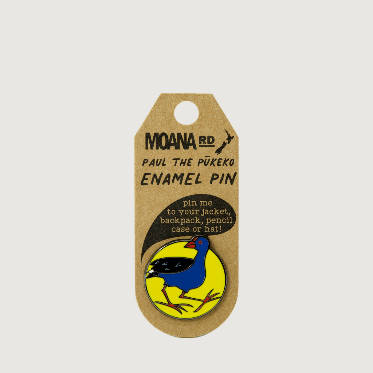 Moana Road - Enamel Pins - Paul the Pukeko - Pack of 6