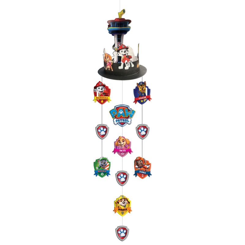 Paw Patrol Adventures Hanging Decoration with colorful graphics, 66cm x 20cm, perfect for kids' parties and playrooms.