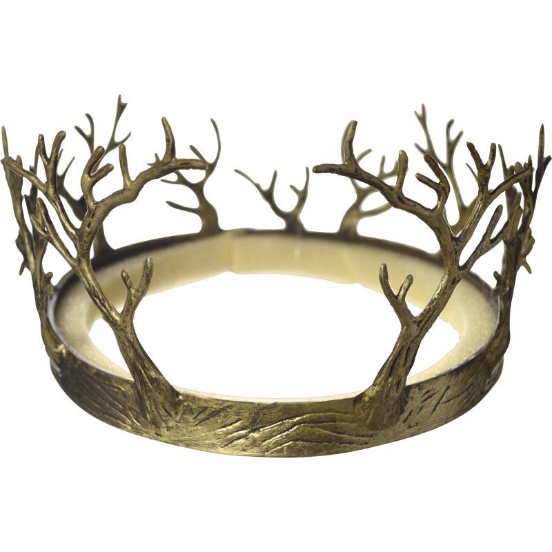 Gold Crown of Branches with intricate detailing, perfect royal costume accessory for teens and adults.