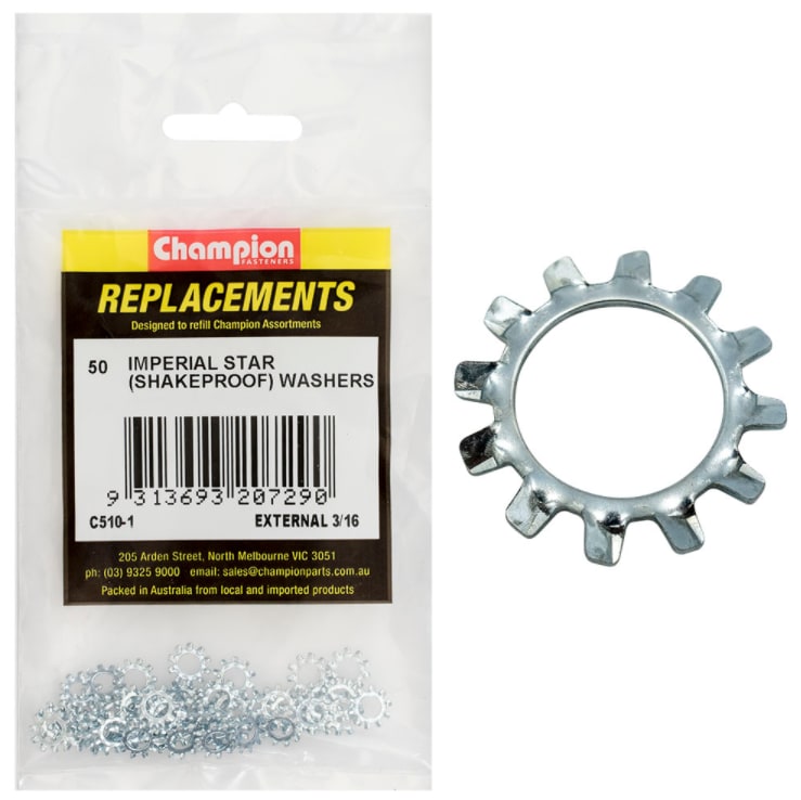 Imperial Star Washers External (50PK) (Packet)