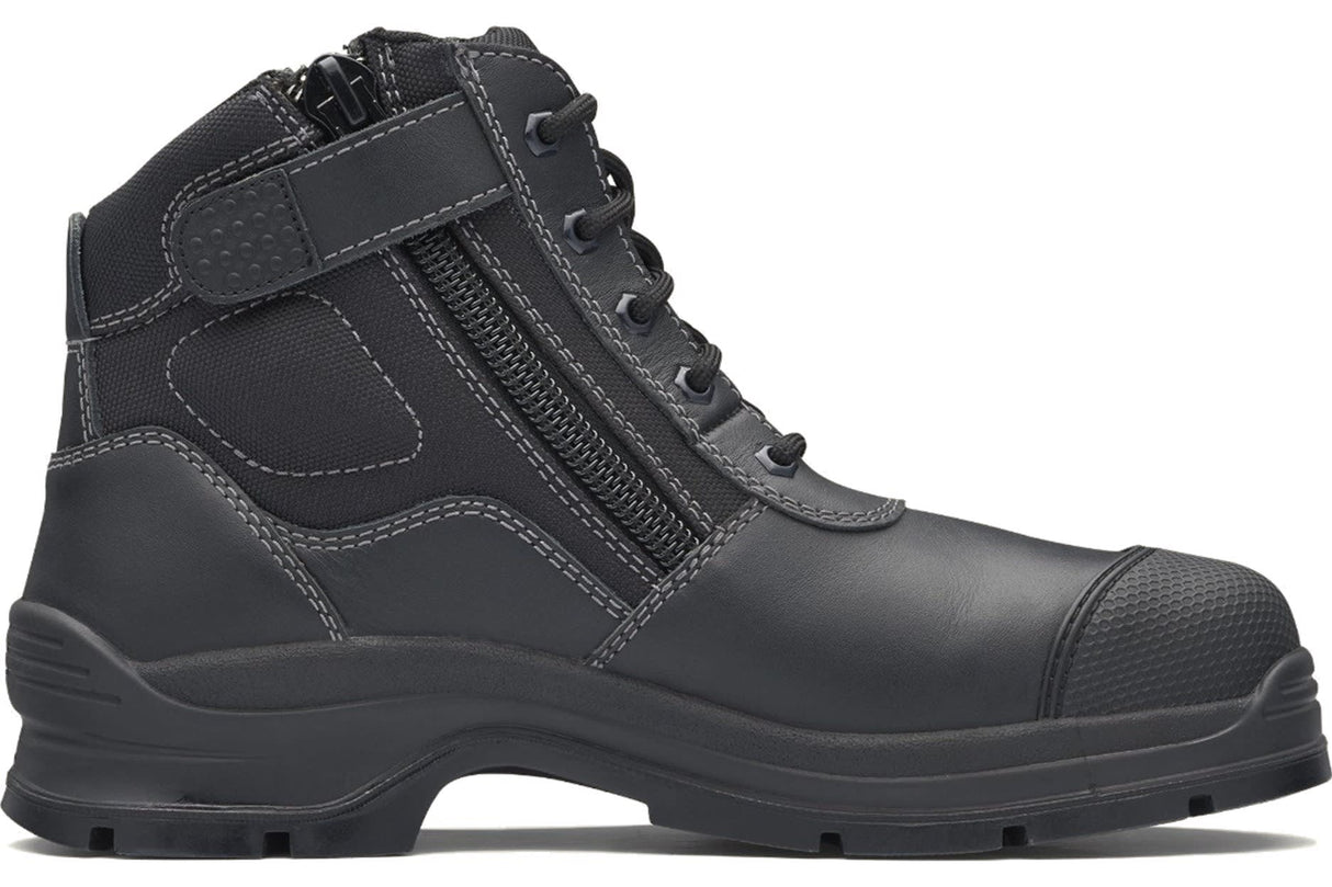 Blundstone 319 Unisex Zip Sided Safety Boots - Black (Size: 05)