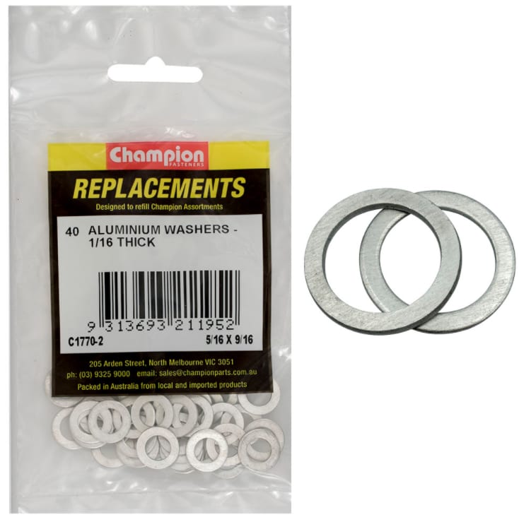 5/16 X 9/16 A;uminium Washers-40PK (Packet)