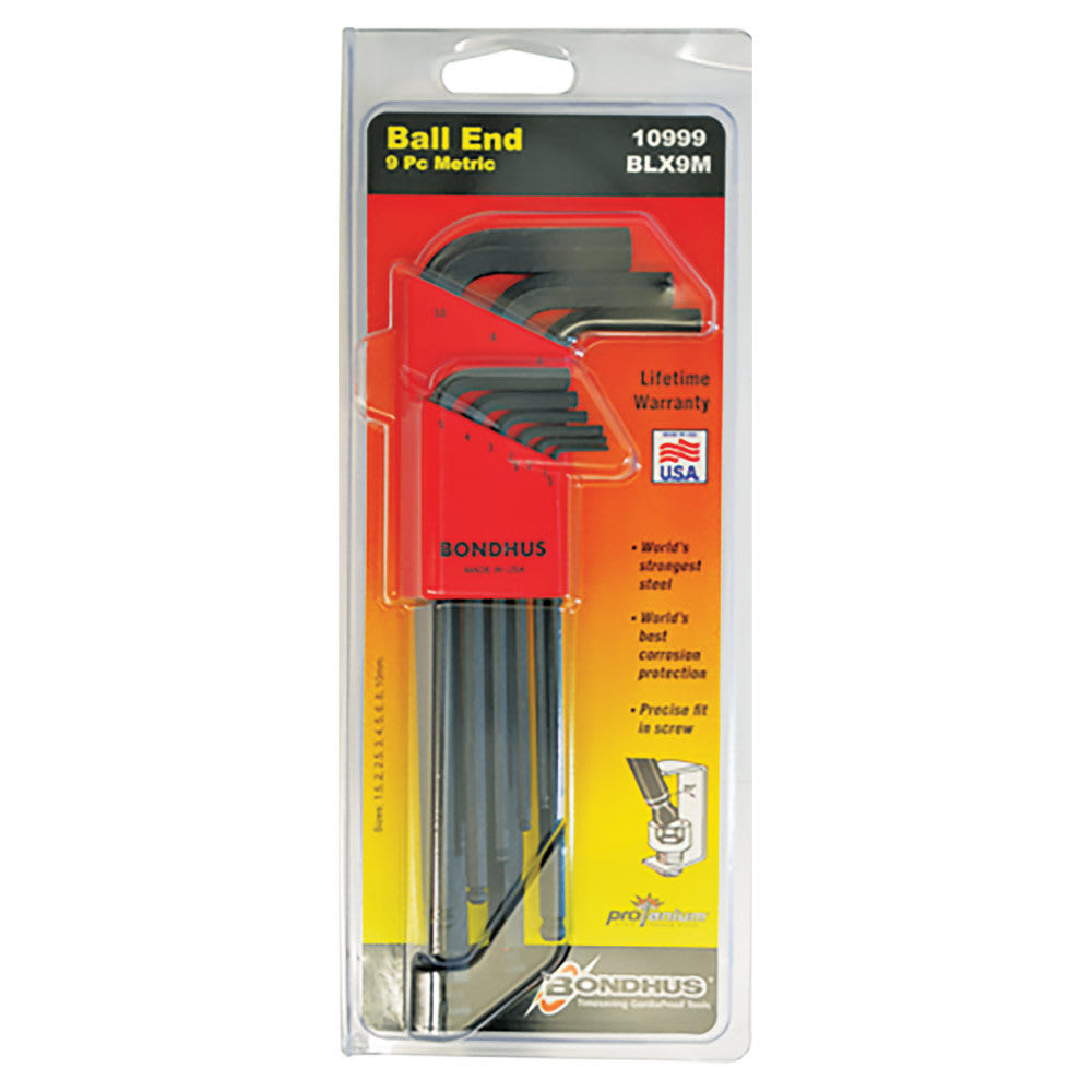 Bondhus 9 Piece L/Wrench Hex Key Set