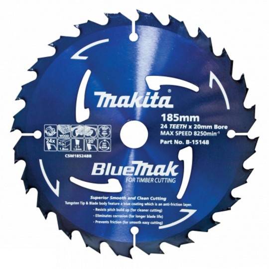 BlueMak 185mm 24T Wood Circular Saw Blade
