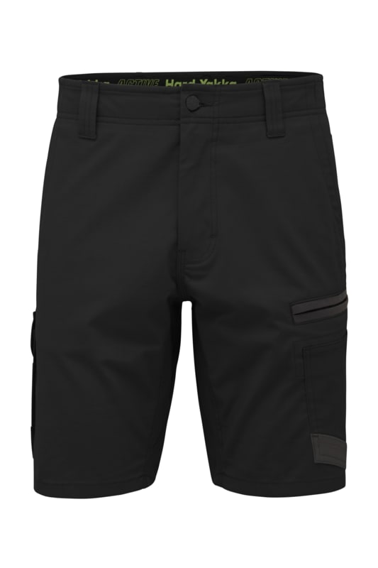 Hard Yakka, Raptor Active Short, Y05160 - Black (Size: 72)