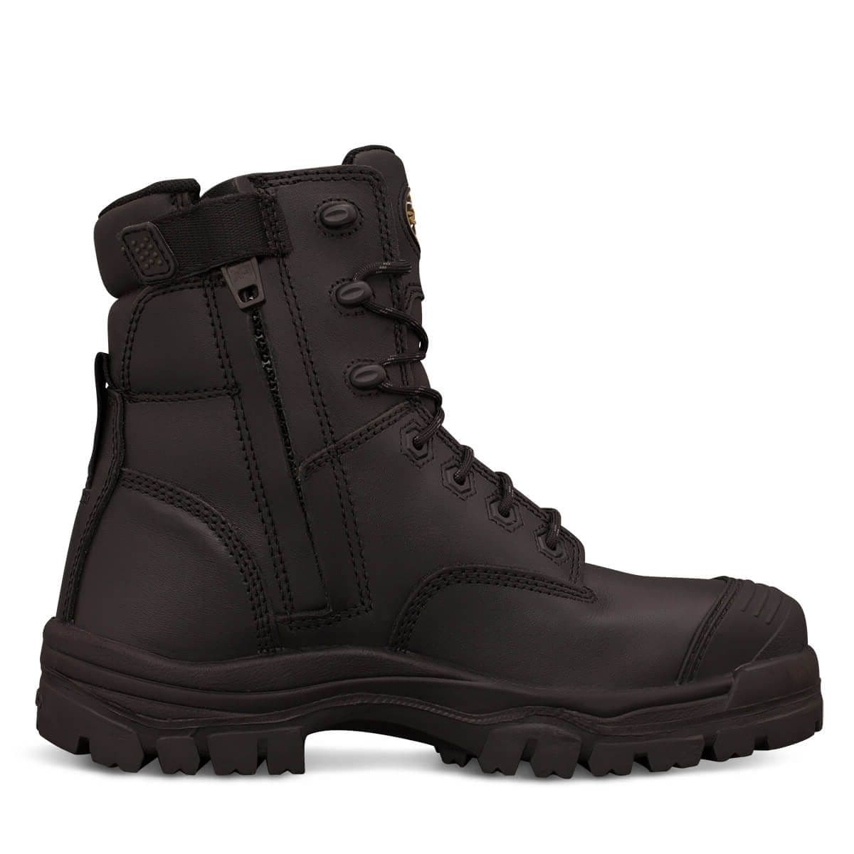 Oliver 45-645Z Zip Sided Safety Boots - Black (Size: 14)