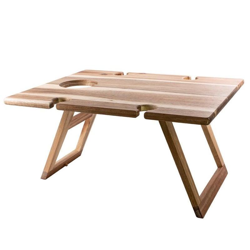 Peer Sorensen Folding Wine Picnic Table Acacia
