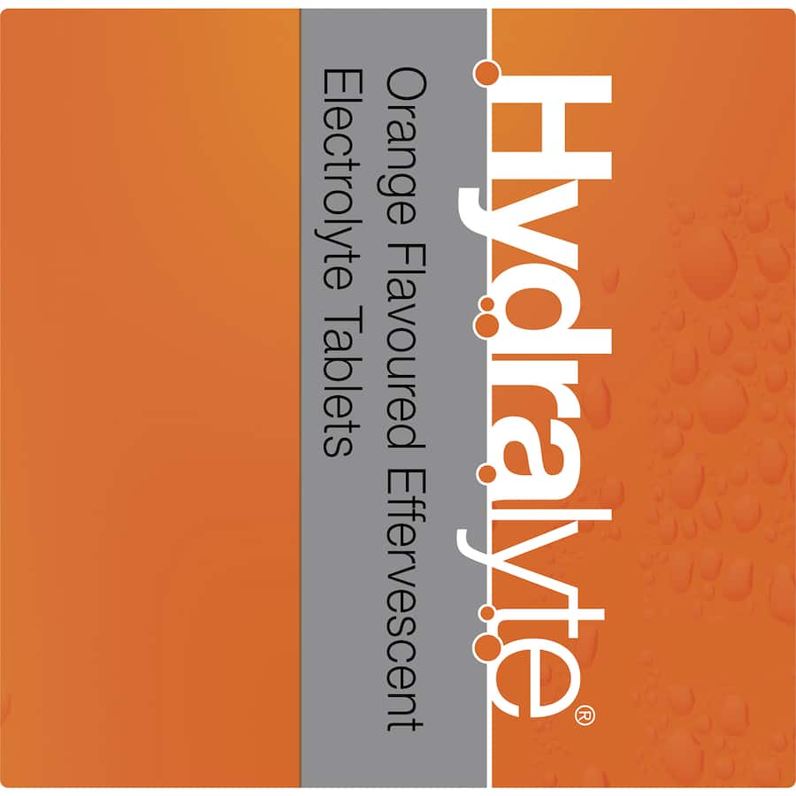 Hydralyte Effervescent Electrolyte Tablets Lemon Orange 10pack
