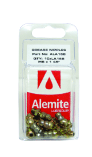 Grease Nipple 6m x 1 45DEG-10PK (Each)