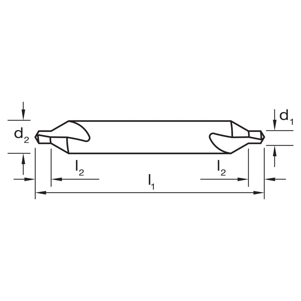 Plain Type Centre Drill Combination HSS #5 4.76mm (3/16")