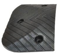Speed Hump End Cap - Heavy Duty - Black H50mm