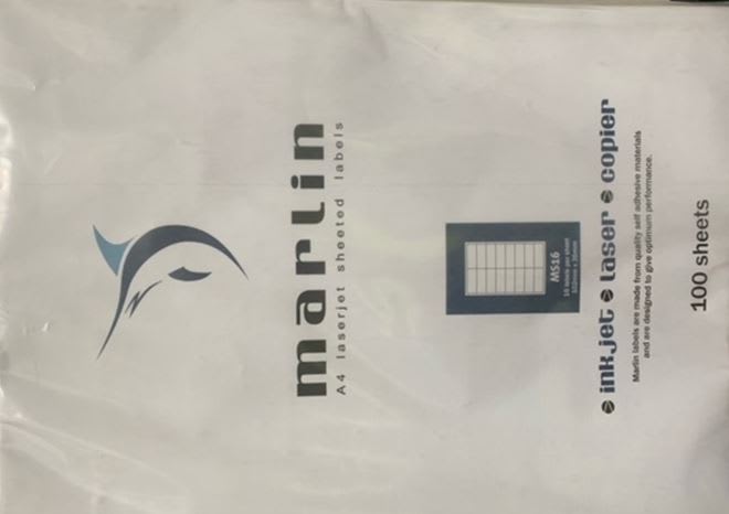 Marlin Sheet Labels MS16 100 x 36mm 100 (Pack)