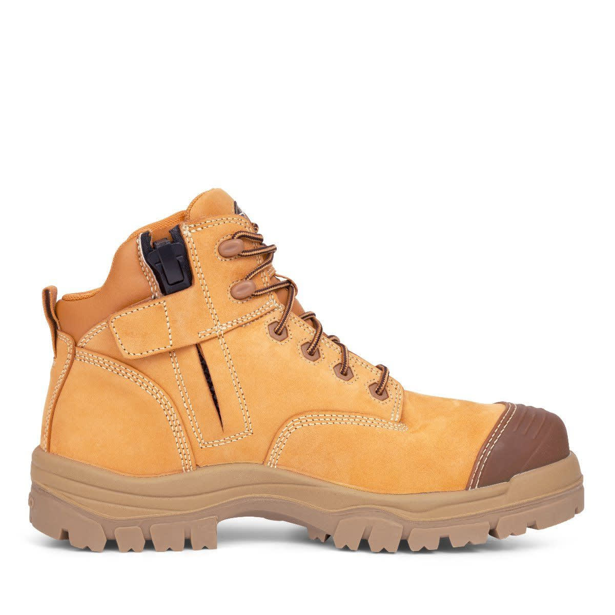 Oliver 45-630Z Zip Sided Safety Boots - Wheat - 13