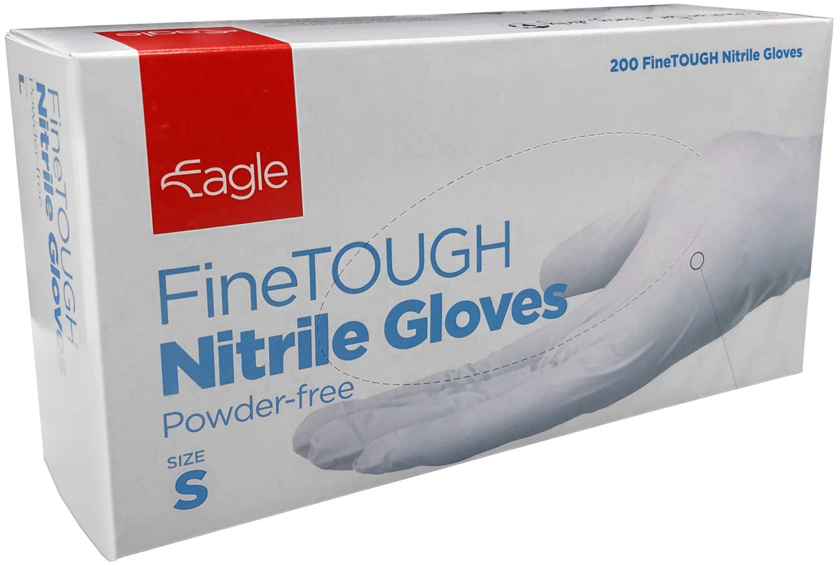 Eagle FineTOUGH Nitrile Gloves White S-XL (Pack of 200) - White - XL