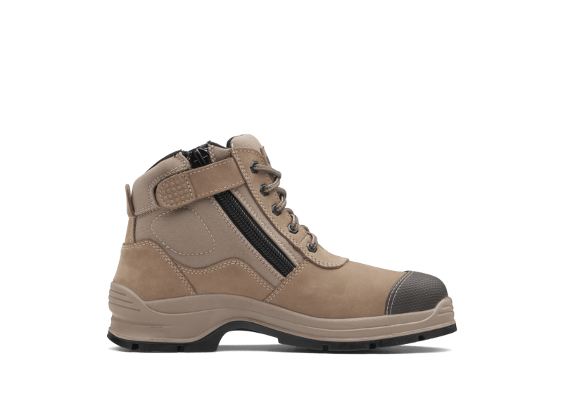 Blundstone 325 Unisex Zip Sided Safety Boots - Stone - 11