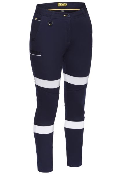Bisley, Women's Taped Stretch Pant, BPL6015T - Navy - 16