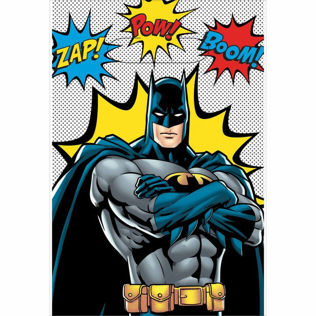 Vibrant Batman Heroes Unite loot bags, 22cm, pack of 8, perfect for party favors and enhancing superhero celebrations.