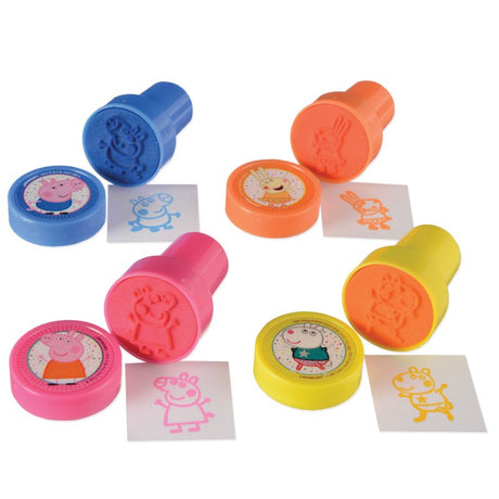 Peppa Pig CNF Stamper Set with 4 charming designs, perfect for kids' party favors and creative art projects.