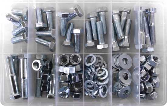 Class 8.8 M14 Bolt/Nut/Washer Assortment Kit-112 piece (Kit)